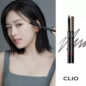 Карандаш для бровей Clio Kill Brow Auto Hard 24AD, нет. 1 Натуральный коричневый, 1 шт.