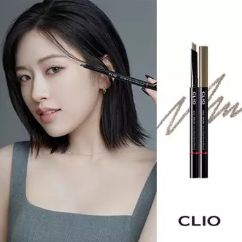 Карандаш для бровей Clio Kill Brow Auto Hard 24AD, нет. 4 Светло-серый, 1 шт.