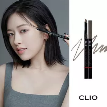 Карандаш для бровей Clio Kill Brow Auto Hard 24AD, нет. 5 Серо-коричневый, 1 шт.