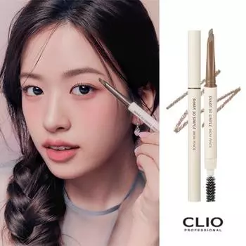 Карандаш для бровей Clio Sharp So Simple, 002 пепельно-коричневый, 1 шт.