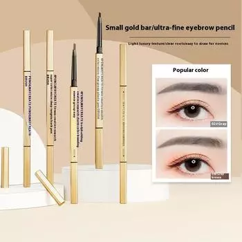 Карандаш для бровей для женщин, натуральный, водостойкий и устойчивый к поту, долговечный и не выцветающий, очень тонкий, двухсторонний, дикие брови 06