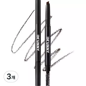 Карандаш для бровей I m Uni Styling 0,35 г, 01 темно-коричневый, 3 шт.