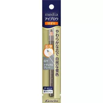 Карандаш для бровей Kanebo Media A (точилка) Натуральный серый GY Макияж глаз Брови Легкими прикосновениями прорисуйте каждый отдельный волосок брови, чтобы придать ей форму.