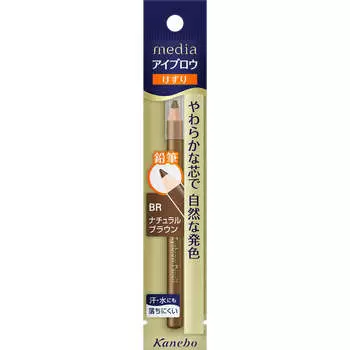 Карандаш для бровей Kanebo Media A (Заточка) Натуральный коричневый BR Макияж глаз Брови Легкими прикосновениями прорисуйте каждый отдельный волосок брови, чтобы придать ей форму.