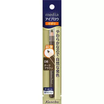 Карандаш для бровей Kanebo Media A (Заточка) Темно-коричневый DB Макияж глаз Брови Легкими прикосновениями прорисуйте каждый отдельный волосок брови, чтобы придать ей форму.