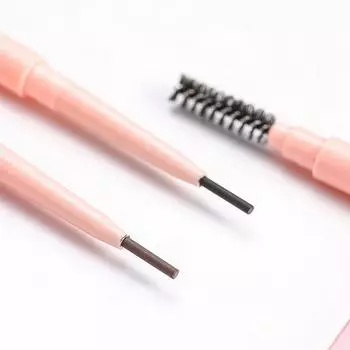 Карандаш для бровей с двойной головкой, водостойкий, прочный, не размазывающийся, карандаш для бровей, автоматический вращающийся карандаш для бровей двойного назначения