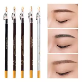 Карандаш для бровей с точилкой Профессиональный водостойкий устойчивый к поту стойкий инструмент для макияжа Легко окрашивается Не размазывается Карандаш для бровей для начинающих