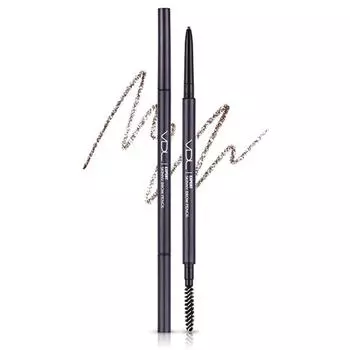 Карандаш для бровей VDL Expert Skinny 0,05 г, 02 серо-коричневый, 1 шт.