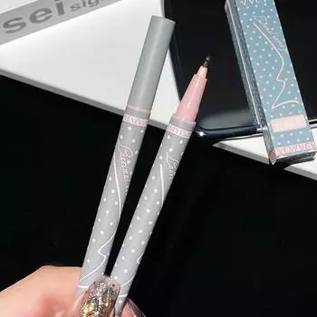 Карандаш для глаз с длительным естественным эффектом, имитация загара, для легкого улучшения красоты 1# чёрный