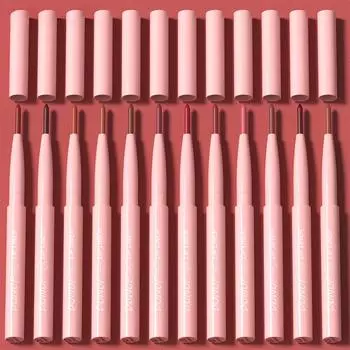 Карандаш для губ Nude Tapered Lip Liner Pencil Matte Creamy Plumping Lip Stain Waterproof Natural Nude Brown Slim Lip Liner Make Up Long-Stick