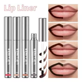 Карандаш для губ Peel-off Lip Liner, матовая матовая нелипкая помада-карандаш, карандаш для губ Line, карандаш для макияжа #1 Rose Pink