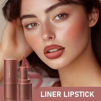 Карандаш для губ с заостренным кончиком, фиолетово-коричневый, водостойкая, нелипкая, матовая помада, градиентный карандаш для контурирования губ