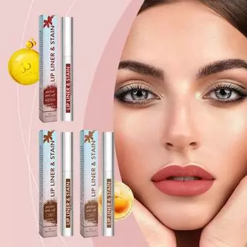 Карандаш для губ Stain Peel Off Lip Gloss Peel Off Lip Liner For Long Lasting Waterproof Transfer-Proof High Pigmented 3ml One Size
