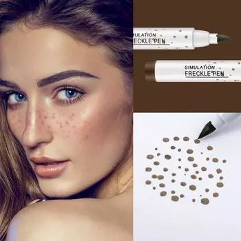 Карандаш для макияжа с веснушками, цветопроявляющий, нелегко удалить, нелегко выцветает. Натуральный карандаш для веснушек One Size кофейный