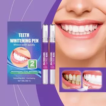 Карандаш для отбеливания зубов обладает отбеливающим эффектом, эффективен для удаления глубоких пятен и может быстро очистить зубы 3 мл*2 One size