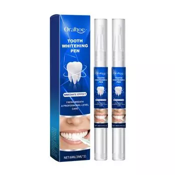 Карандаш для отбеливания зубов удаляет пятна и очищает зубы, ухаживает за полостью рта и зубами, осветляет и освежает дыхание 6 мл3 мл*2 One Size