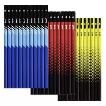 Карандаш для письма Tombow Pencil B С принтом Крутой цвет 3 случайных дизайна 36 штук ippo! ACA-065AAZ