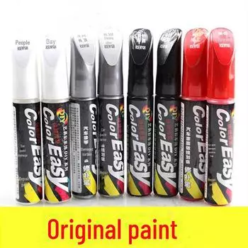Карандаш для ремонта царапин на автомобиле - черный, серебристый, красный, жемчужно-белый - Специальный самораспыляющийся карандаш для ремонта чёрный