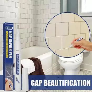 Карандаш для ремонта зазоров между плитками, заполнитель швов керамической плитки для пола, водостойкий, устойчивый к плесени, заполнитель для ванной комнаты, чистящие средства, карандаш для краски