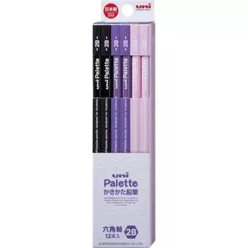 Карандаш для рисования Mitsubishi Pencil Uni Palette 2B Drawing Purple 1 Dozen