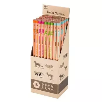 Карандаш для рисования Tombow Pencil B Hello Nature Animal Pattern Assortment 60 шт. 928S