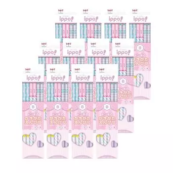 Карандаш для рисования Tombow Pencil B Printed Pattern W Pink 12 дюжин 3 типа топоров дизайна ippo! КБ-KRW04-B-12P