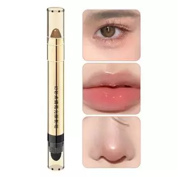 Карандаш для теней для век с двойной головкой, водостойкий, стойкий к размазыванию, высокопигментированный карандаш для теней для век, яркая палочка для теней для век B