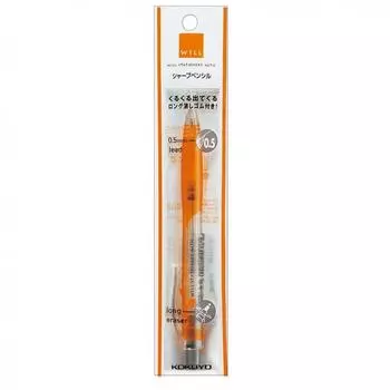 Карандаш Kokuyo Sharp Will Stationery Actic 0,5 мм Celis Orange F Wps100yr 1 шт.
