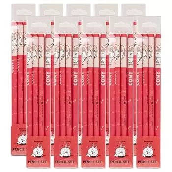 Карандаш Line Friends Cony 4, разноцветные, 10 шт.