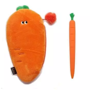 карандаш механический карандаш корейские канцелярские принадлежности мягкий подарок для начальной школы средней школы милый пенал-морковка без ножек 1 морковь
