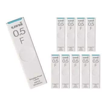 Карандаш механический Mitsubishi Pencil грифель uni 0.5 F 10 шт Hako ULS0540F