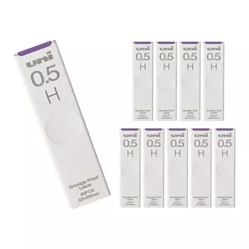 Карандаш механический Mitsubishi Pencil грифель uni 0.5 H 10 шт Hako ULS0540H