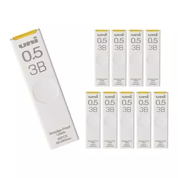 Карандаш механический Mitsubishi Pencil грифель uni 0.5 3B 10 шт Hako ULS05403B