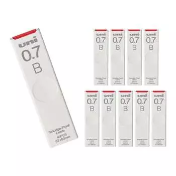 Карандаш механический Mitsubishi Pencil грифель uni 0.7 B 10 шт Hako ULS0740B