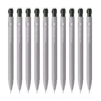 Карандаш механический Zebra, серый, 10 шт. M-1700 0,5 мм B-MA117-GR серый