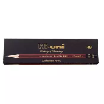 Карандаш Mitsubishi Pencil High Uni K HB 1 дюжина бумажная коробка HUKHB чёрный