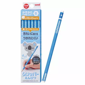 Карандаш Mitsubishi Pencil Scraping Gripper B Нескользящий Синий 1 Дюжина K6904B