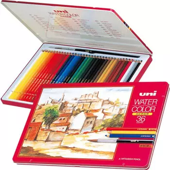 Карандаш Mitsubishi Pencil Watercolor Pencil Uni Water Color 36 цветов UWC36C