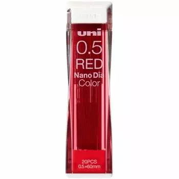 Карандаш Mitsubishi Uni Nano Diamond Color Core 0,5 мм, красный, набор из 2 шт.