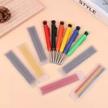 Карандаш плотницкий твердый механический строительный разметочный грифель со встроенной точилкой B1