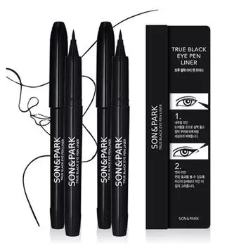 Карандаш-подводка для глаз Son&Park, черный, 2 шт.