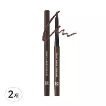 Карандаш-подводка Holika Holika Mellow Gliding Pencil Liner 0,3 г, 02 какао-крупка, 2 шт.