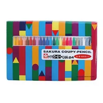 Карандаш Sakura Crepus Coupie 24 цвета мягкий FY24R1 00051044 купить набор (с корпусом) [Объем 3]