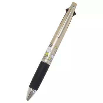 Карандаш Snoopy, черный, красный, синий, зеленый, 4-цветная шариковая ручка Jetstream 4 1 Peanuts [механическая и ручка] и 0,5/воздушный шарик