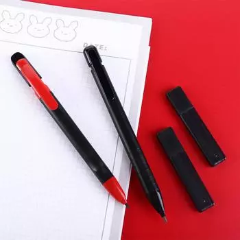 Карандаш со сменными стержнями для средней школы 2B, толстый карандаш с плоской головкой, механический карандаш с ударами, экзаменационный карандаш C