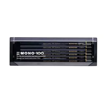 Карандаш Tombow HB MONO 100 структура с уплотненной 1 дюжиной Высококачественный (Сверхтонкие частицы высокой плотности) Черчение/Черчение MONO-100HB