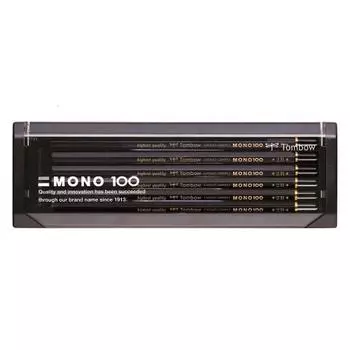 Карандаш Tombow High-grade 2B MONO 100 (Высокоплотная структура с конденсированными сверхтонкими частицами) Черчение/Черчение 1 дюжина MONO-1002B