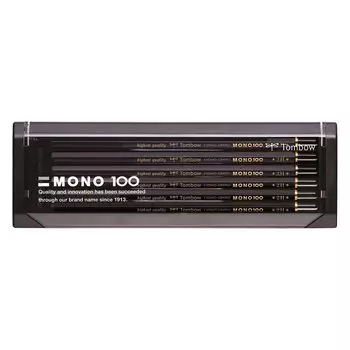 Карандаш Tombow High-grade 2H MONO 100 (Высокоплотная структура с конденсированными сверхтонкими частицами) Черчение/Черчение 1 дюжина MONO-1002H
