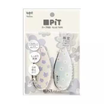 Карандаш Tombow клейкая лента Pit Air Mini сменный стержень тип Body Limited узор ромашка 2 шт HCB-224