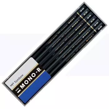 Карандаш Tombow MONO Mono R 2B 1 дюжина пластиковый футляр MONO-R2B